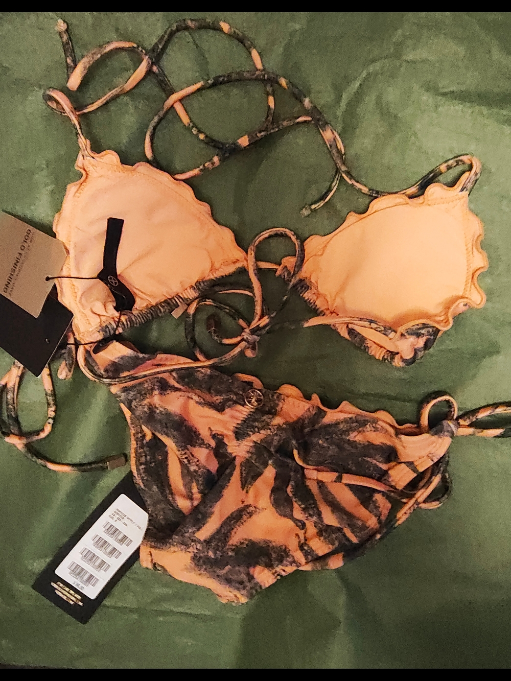 VIX Tropicus RIPPLE Palm Print Bikini Set Small NWT - Picture 4 of 5